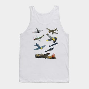 WW2 Planes Warbirds Tank Top